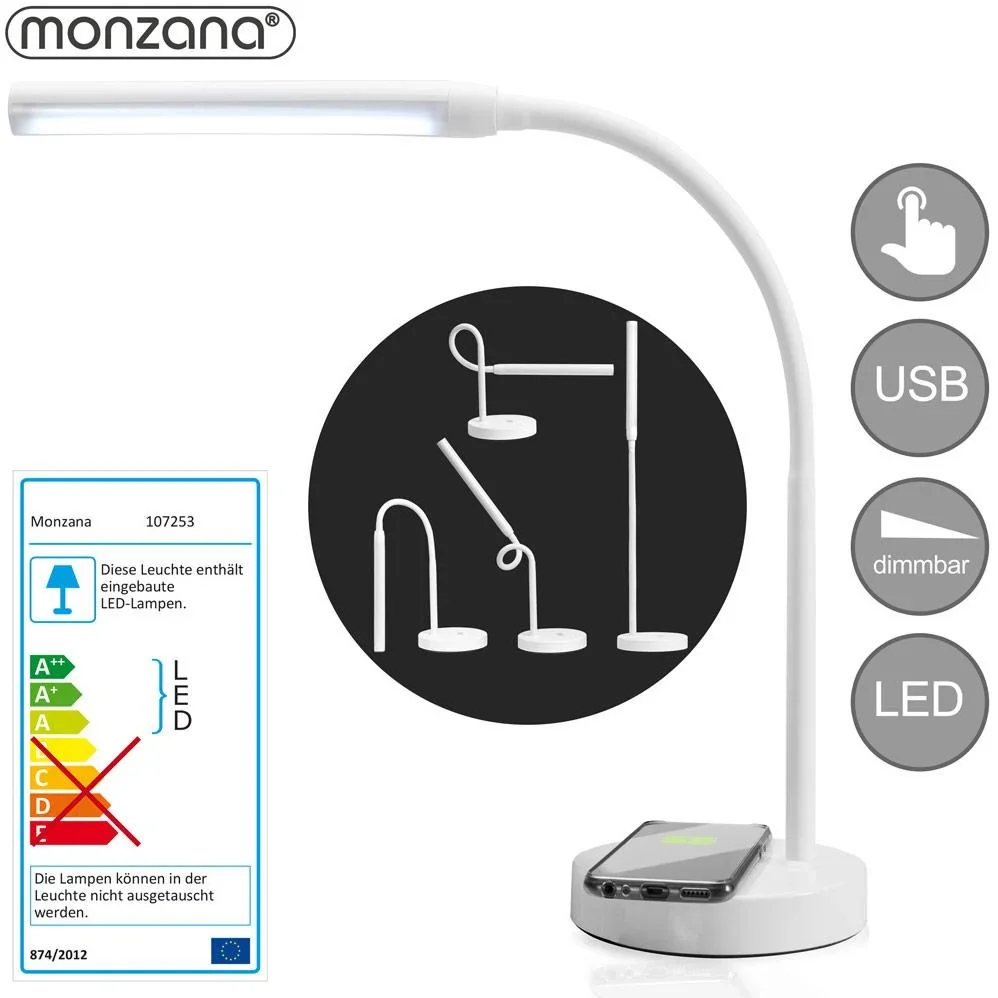 LED-Schreibtischlampe mit Telefon-Ladegerät - 2