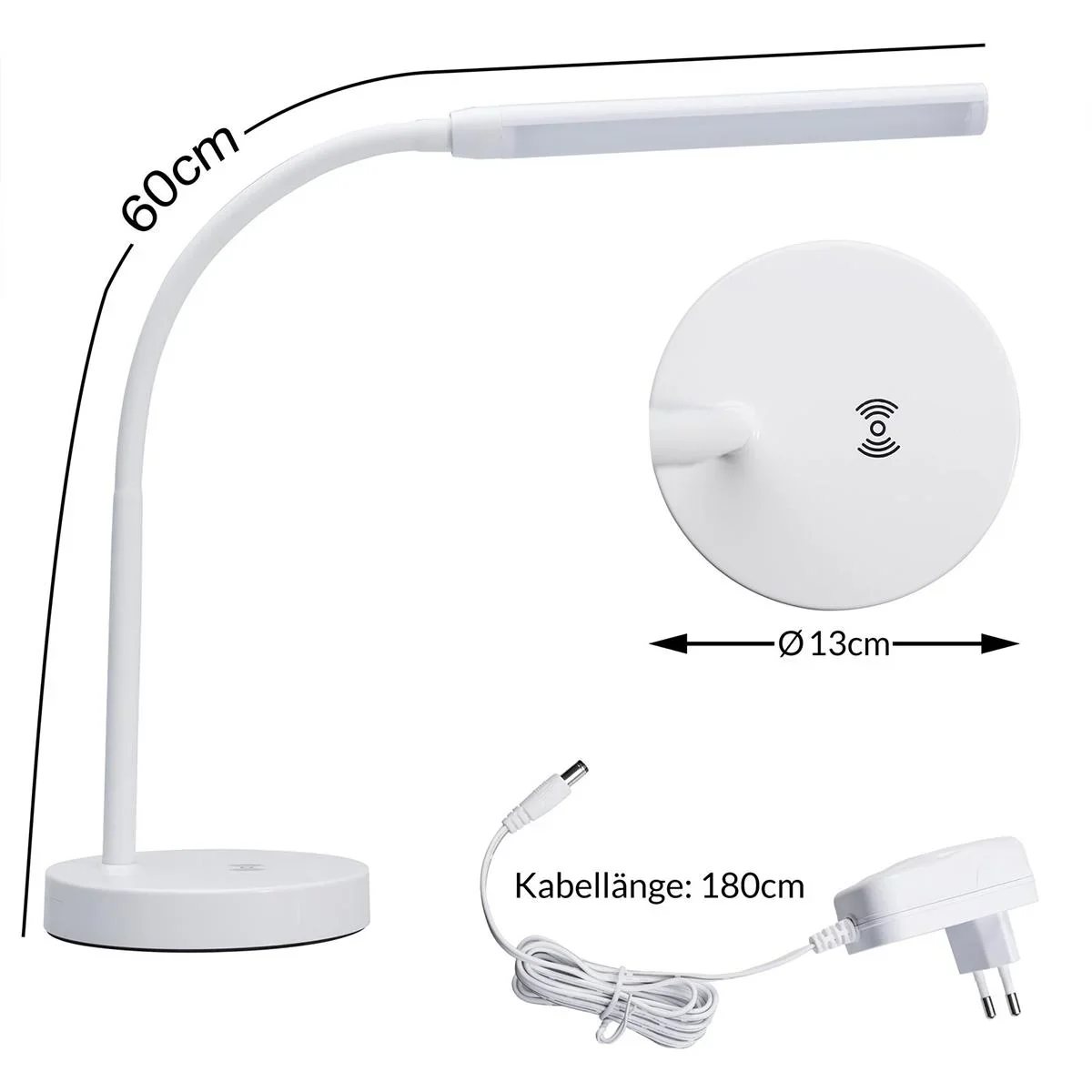 LED-Schreibtischlampe mit Telefon-Ladegerät - 4