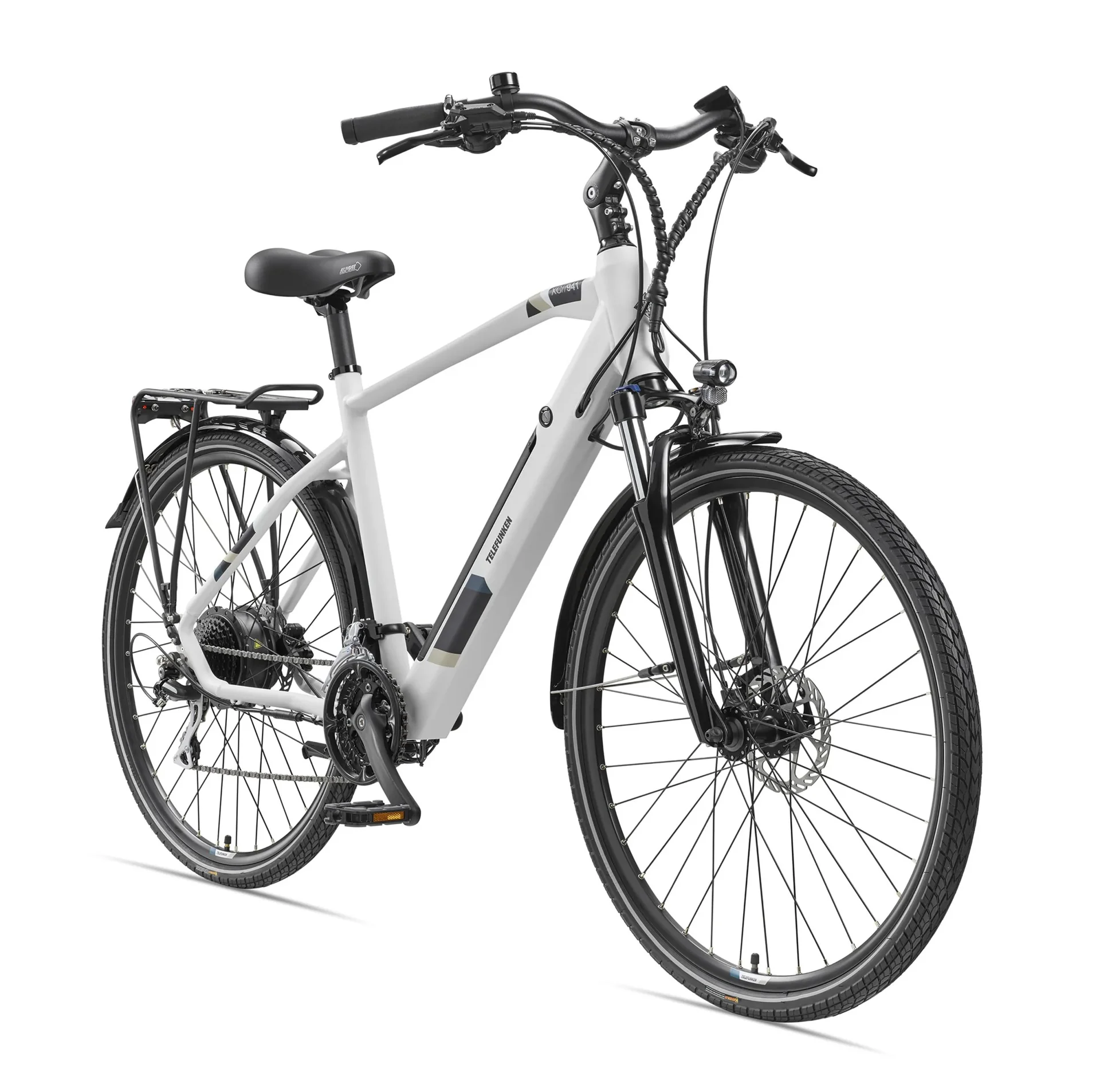 Herren Alu Trekking E-Bike, 28 Zoll, Rahmenhöhe 50 cm, 24-Gang Kettenschaltung, kreide, XC941 Expedition - 3