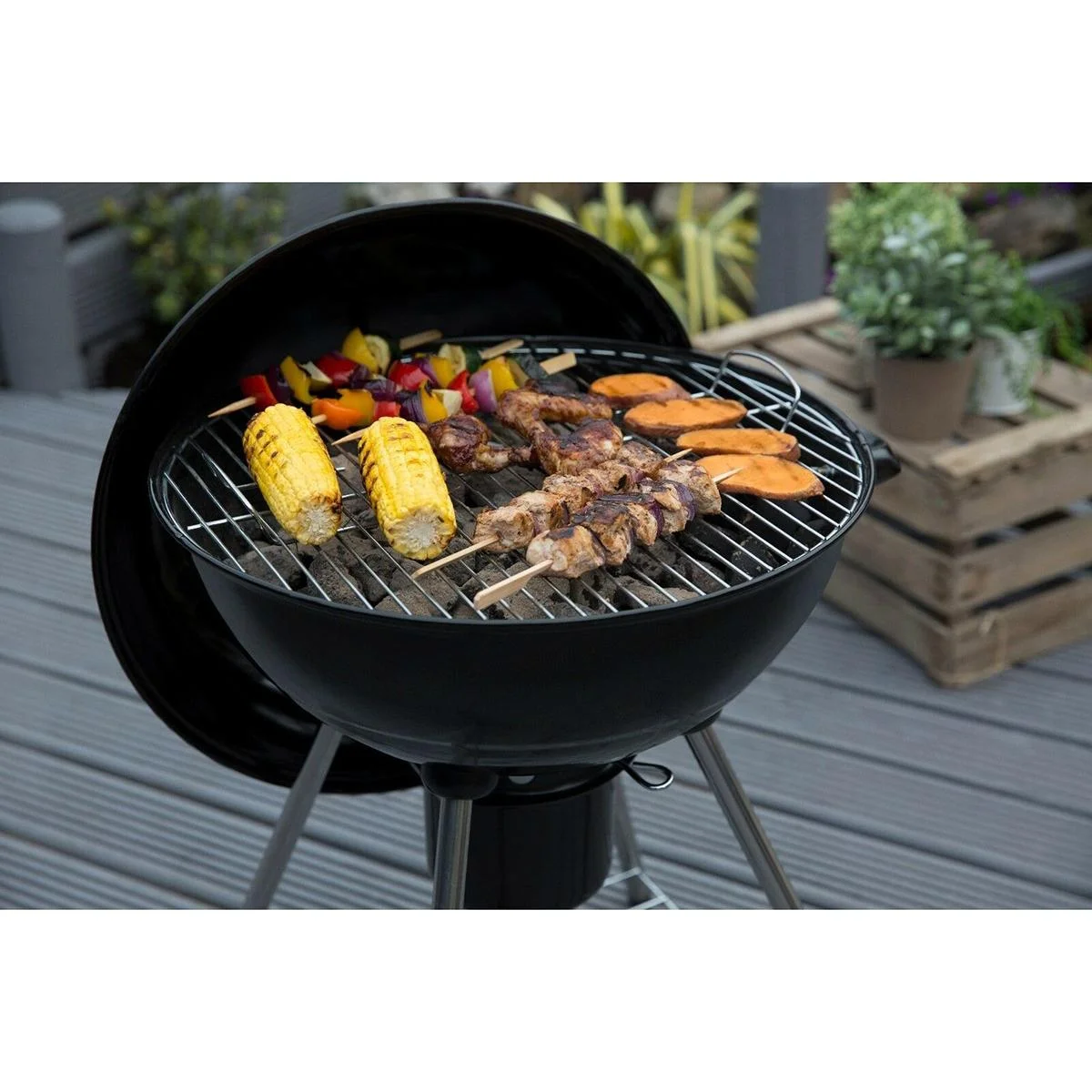 Vargan Kugelgrill - Holzkohlegrill - Grillfläche Ø 45 cm - 0