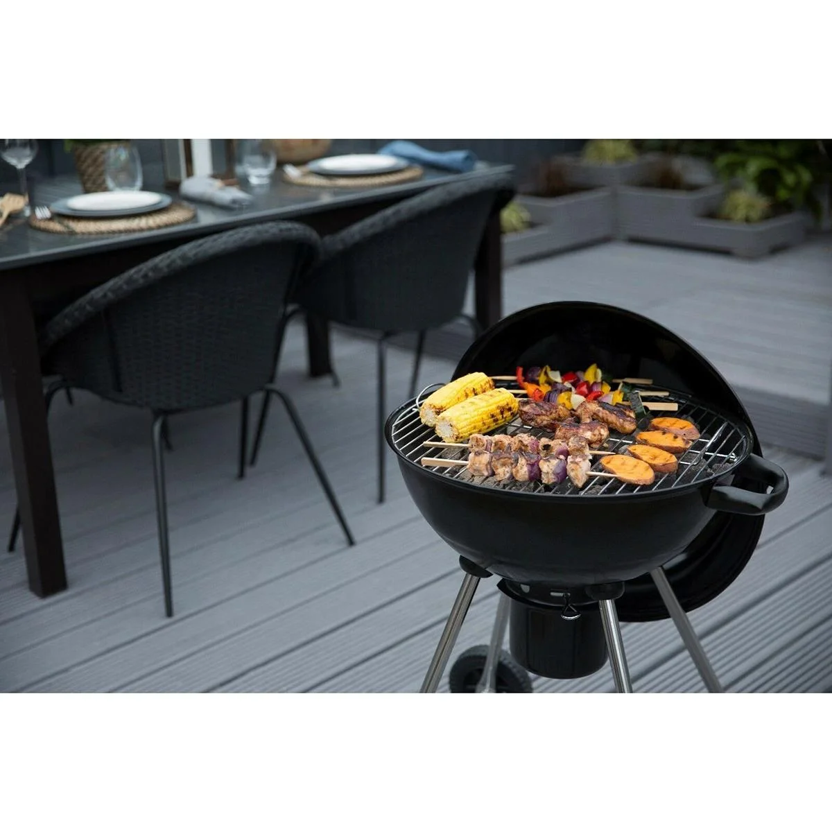 Vargan Kugelgrill - Holzkohlegrill - Grillfläche Ø 45 cm - 1