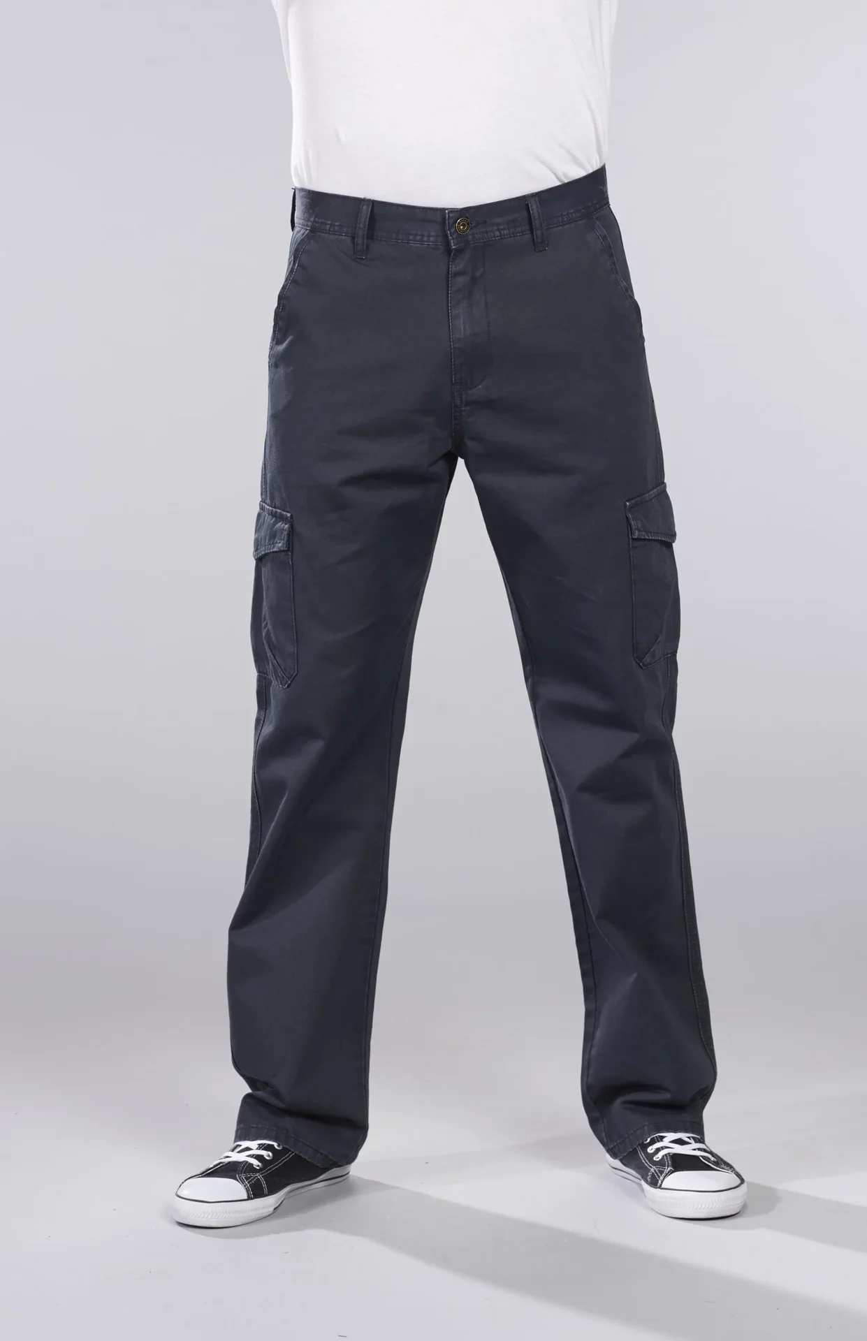 Cargohose aus Baumwolltwill, Farbe blau/grau, Gr.60 - 2