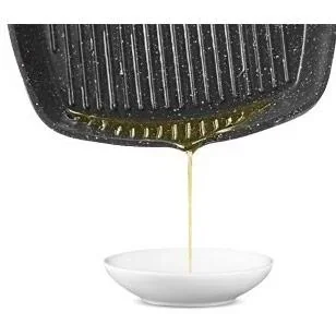 Bratpfanne - mit Deckel - Marmorbeschichtung - 28 cm - Schwarz - 2