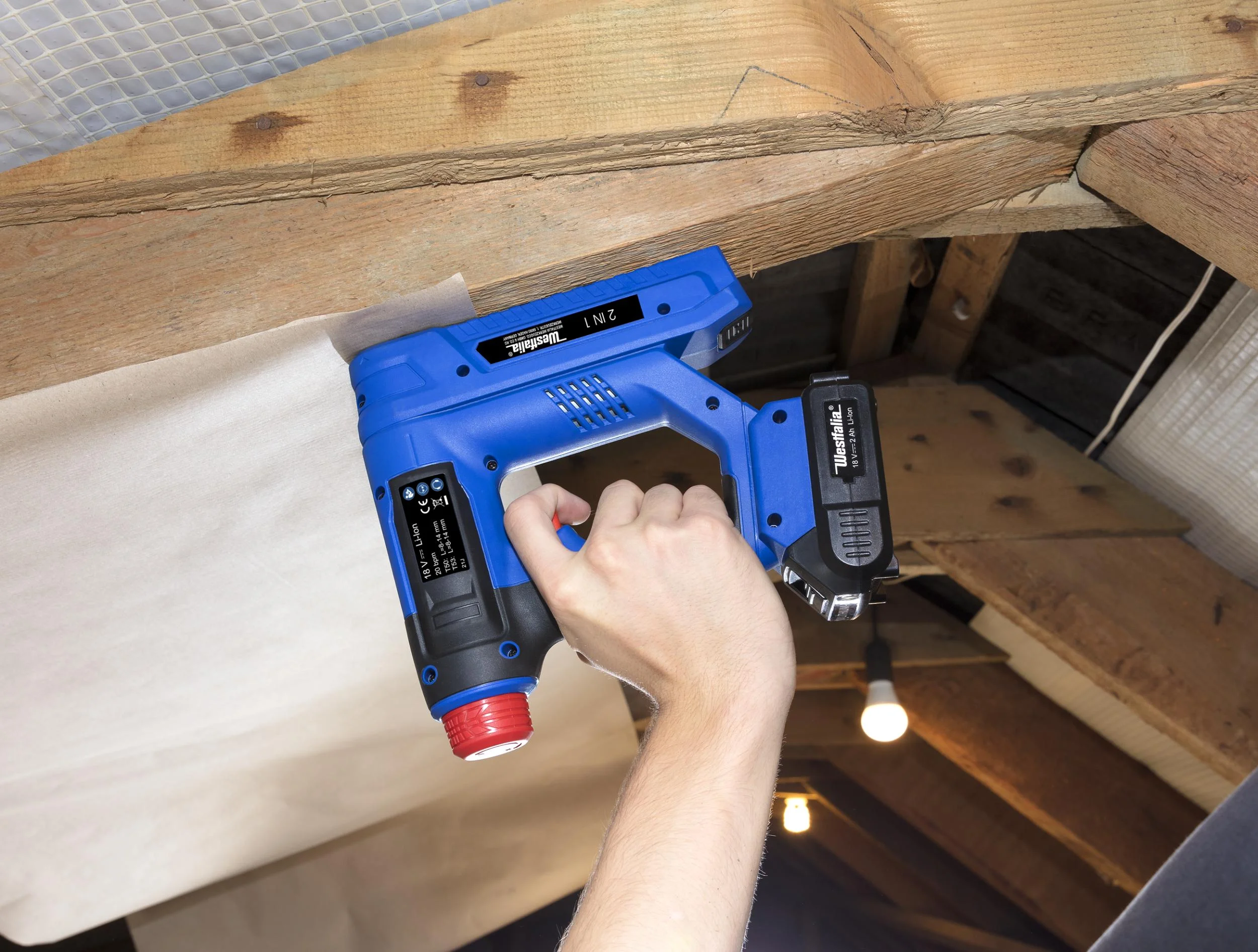 Akku Tacker 2 in 1 18 Volt Li-Ion WT18 - ohne Akku und Ladegerät - - 6