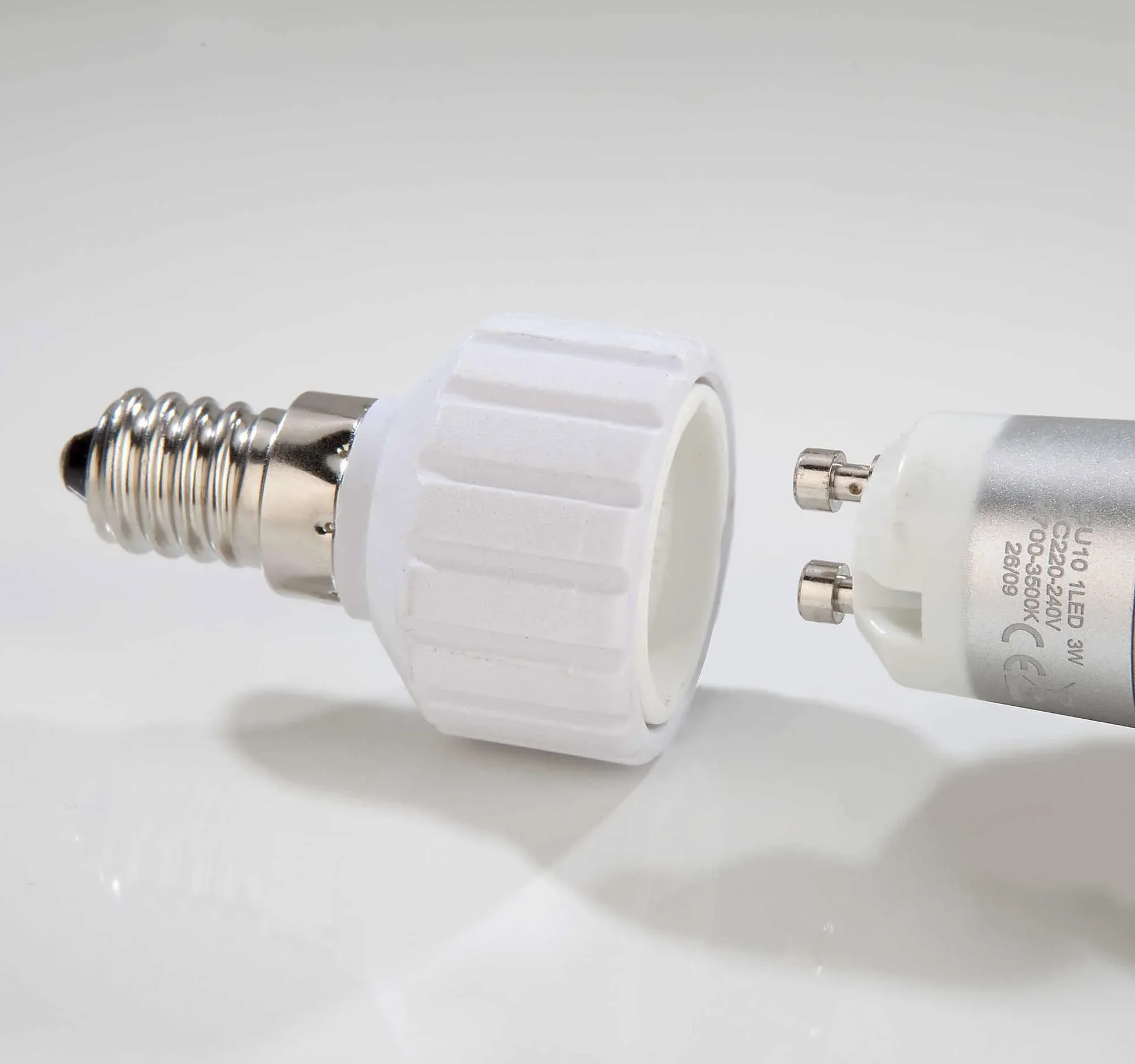 Adapter E14 auf E27 Sockel, 3 Stück - 5