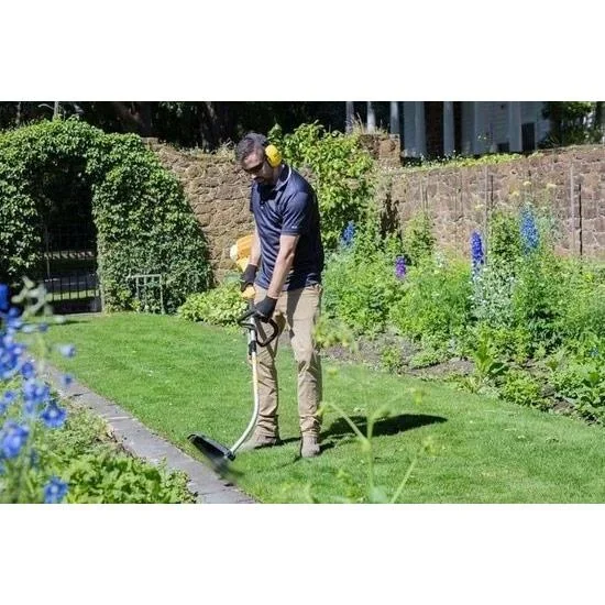 Benzin-Grasschneider mit teilbarem Schneidausleger und Kinzo Gartenabfallsack 30L - 40cm Schnittbreite - 6