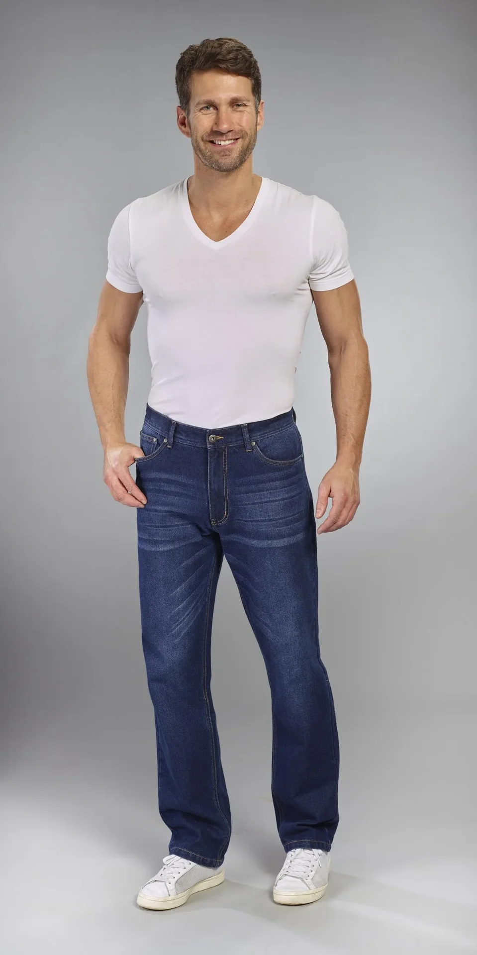 Jeans Loose Fit, Farbe bluestone, Gr.50 - 1