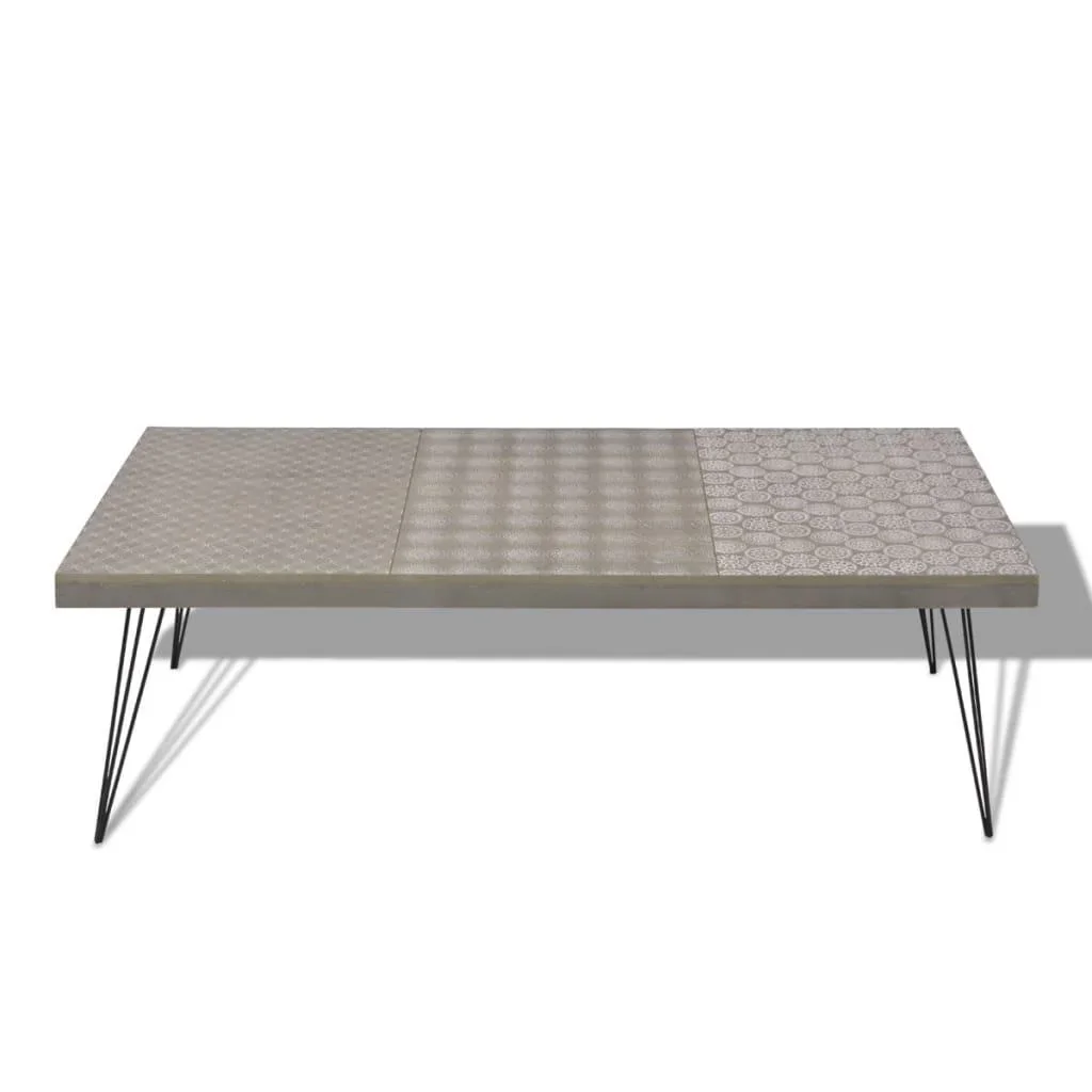 Couchtisch 120x60x38 cm grau - 4
