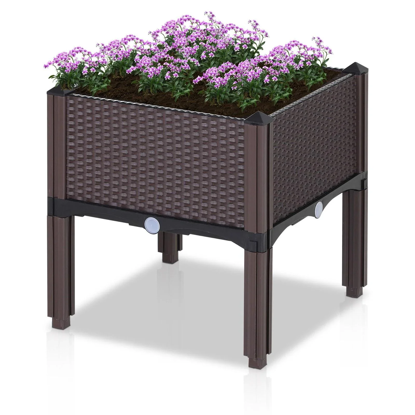 Hochbeet in Rattan-Optik - 2