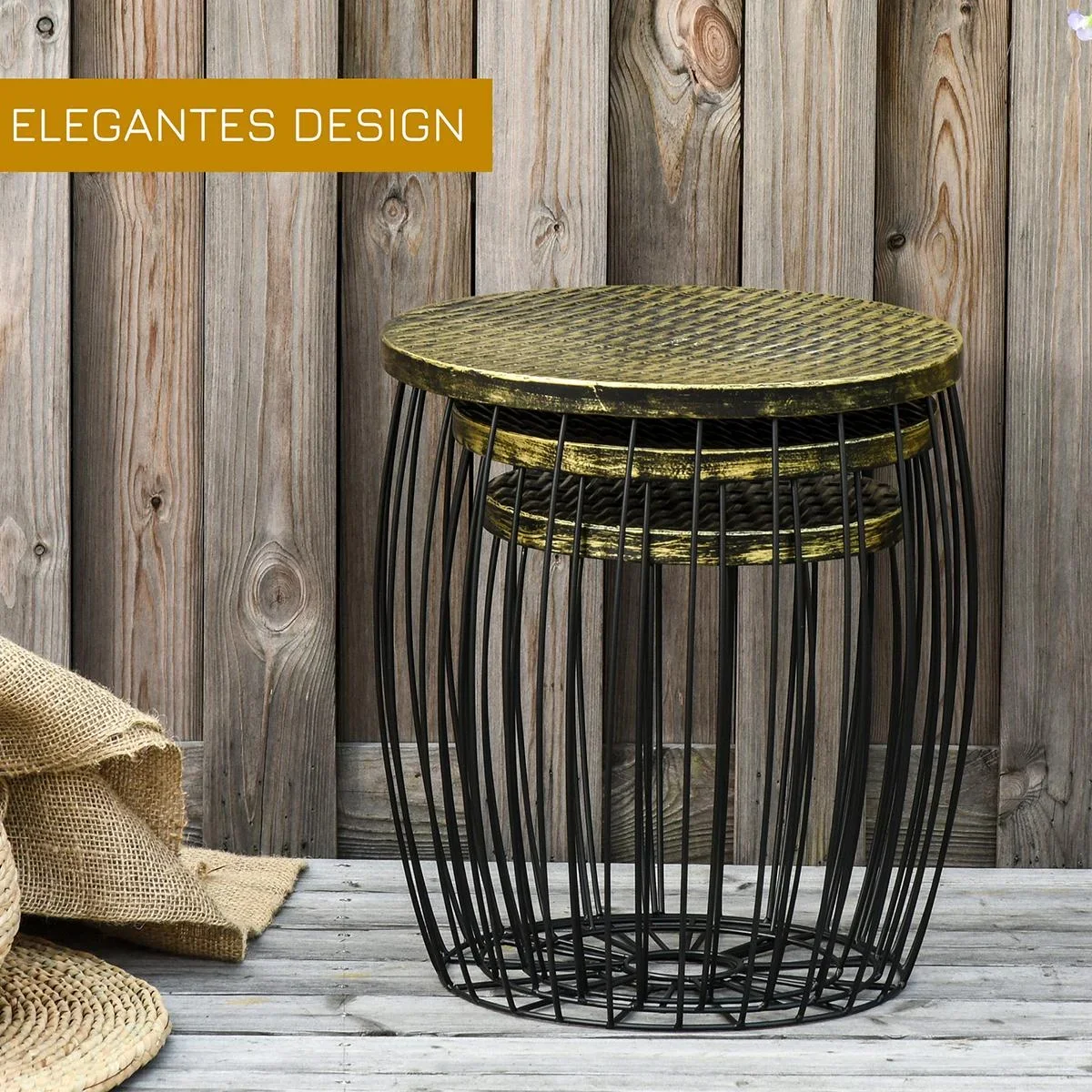 3er-Set Couchtische Beistelltische - 1