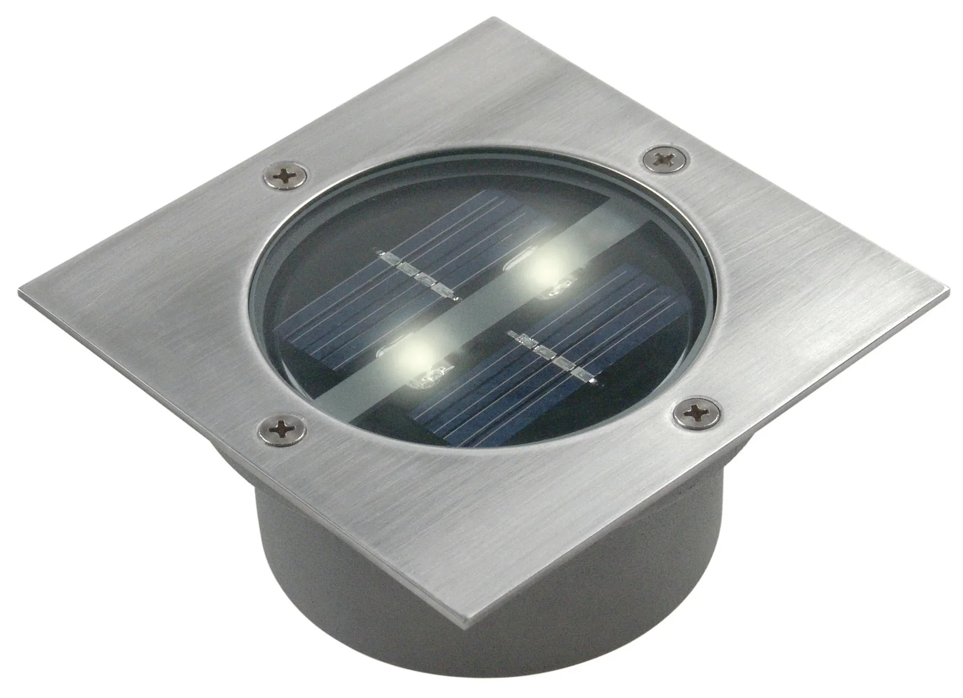 Solar LED Bodeneinbaustrahler "Lugo" - Eckig - 0