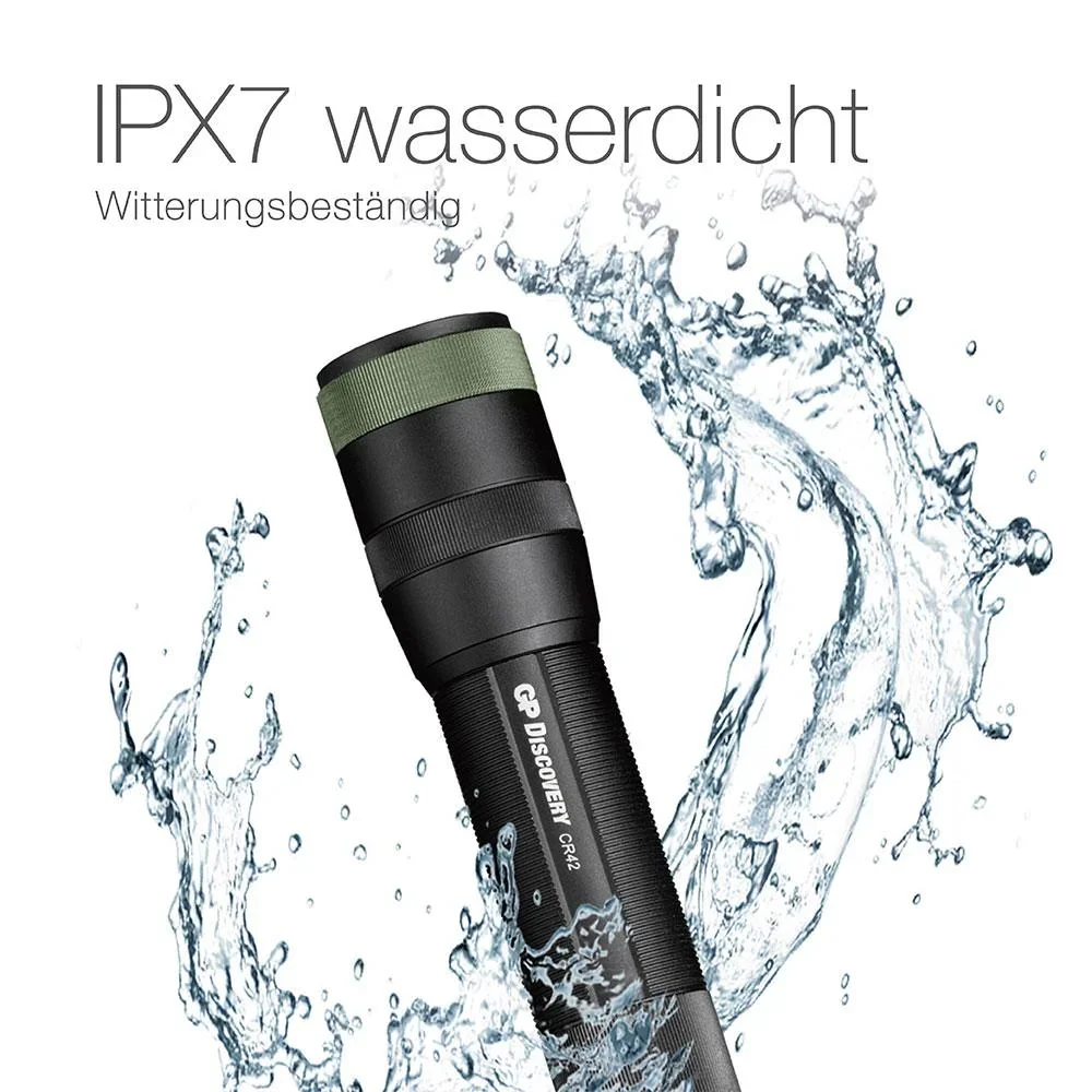 DISCOVERY wiederaufladbare Akku Taschenlampe mit 1000 Lumen, IPX7 - 2