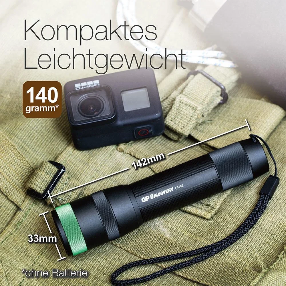 DISCOVERY wiederaufladbare Akku Taschenlampe mit 1000 Lumen, IPX7 - 4