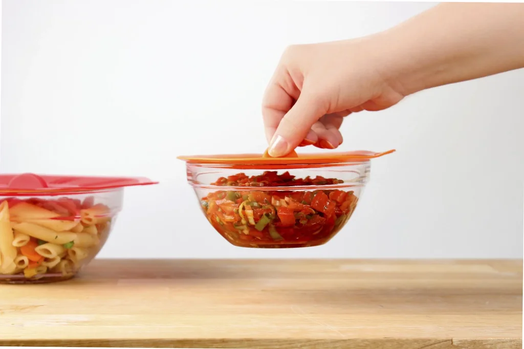 Aufbewahrungsdeckel aus Silikon, groß, 3 Stück - 0