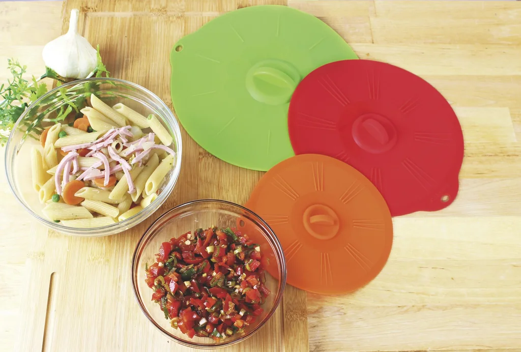 Aufbewahrungsdeckel aus Silikon, groß, 3 Stück - 1