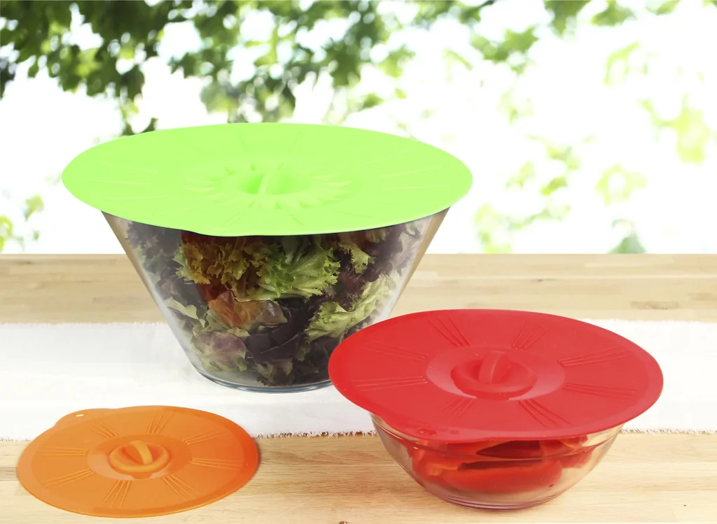 Aufbewahrungsdeckel aus Silikon, groß, 3 Stück - 4