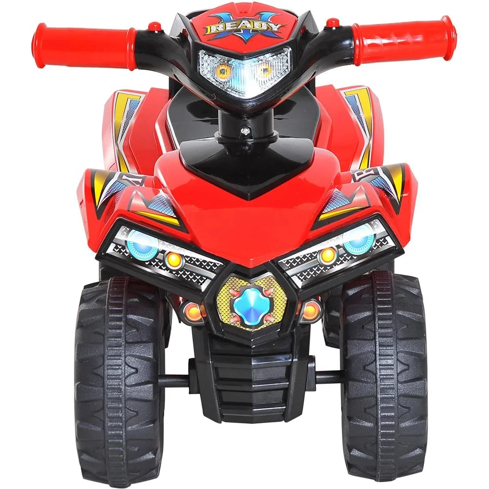 Elektroauto Kindermotorrad mit Musik und Licht Rot - 1