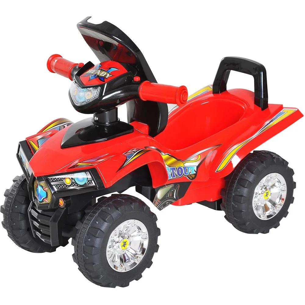 Elektroauto Kindermotorrad mit Musik und Licht Rot - 2