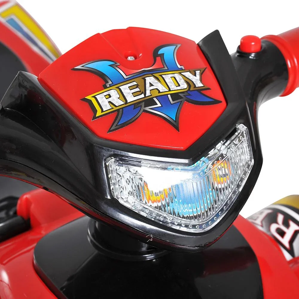 Elektroauto Kindermotorrad mit Musik und Licht Rot - 3