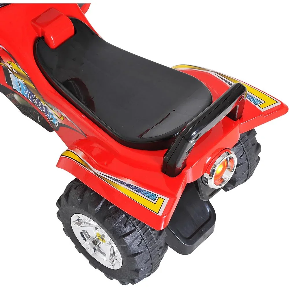 Elektroauto Kindermotorrad mit Musik und Licht Rot - 6