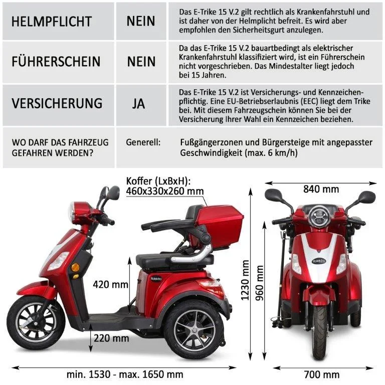 E-Trike 15 V.2 - rot - 2
