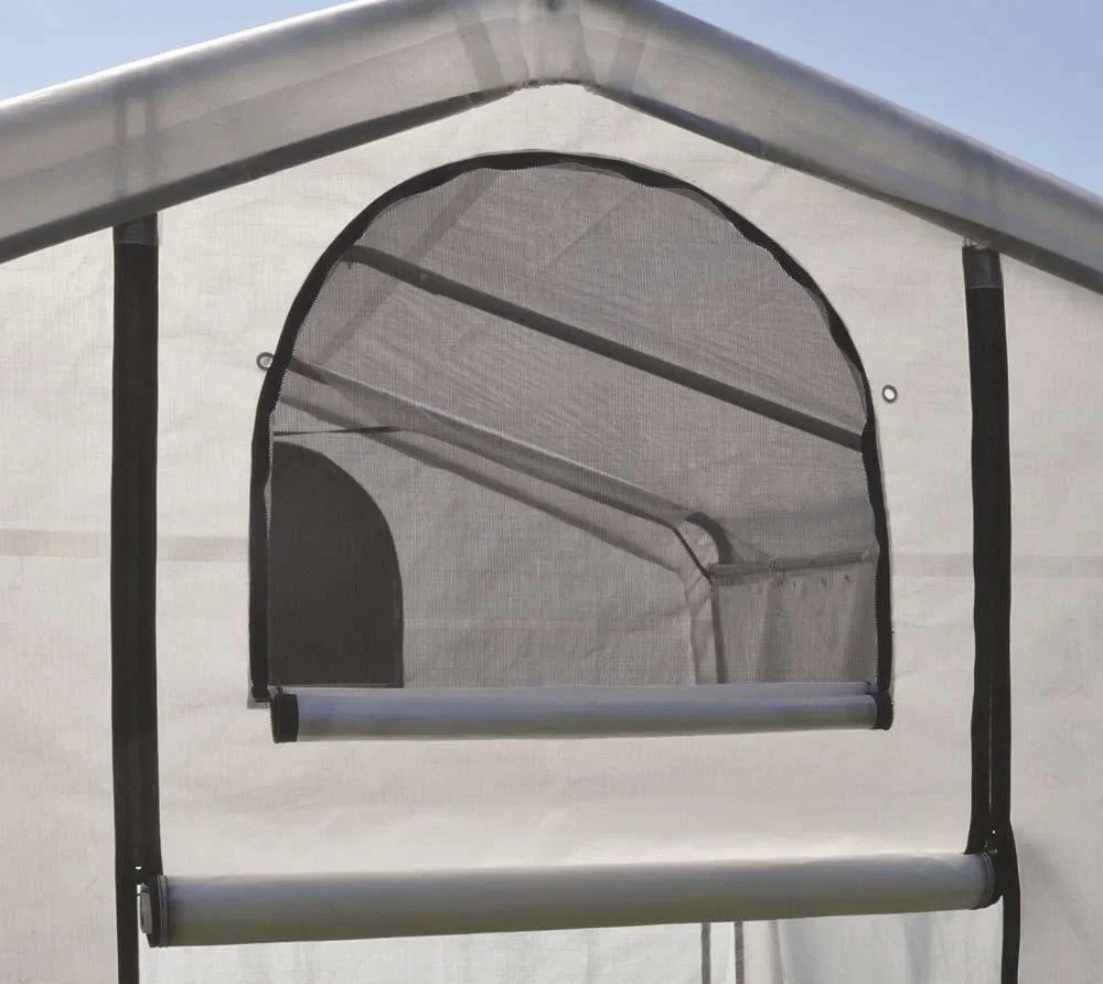 Gewächshaus Gewächshaus 4,32 m² 180x240x200 cm Weiß - 4