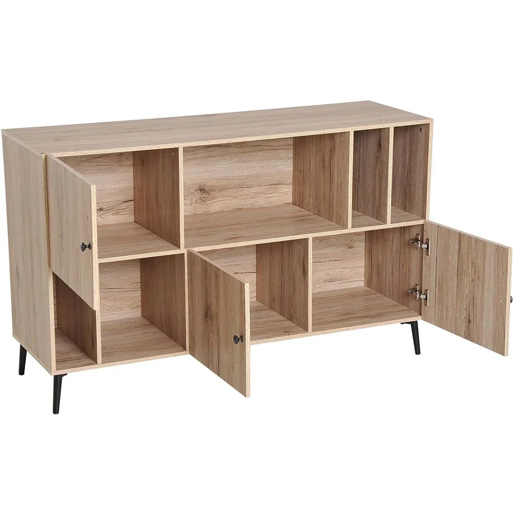 Kommode Sideboard Aufbewahrungsschrank 8 Fächer Eiche - 3