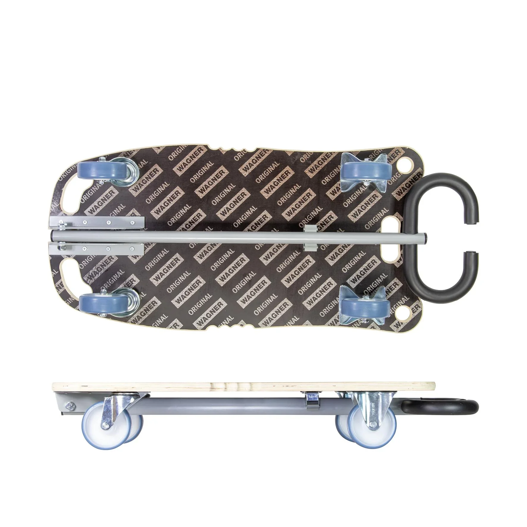 Transporthilfe MM 1187, 80 x 40 x 14,5 cm, softe Rollen Ø 100 mm, Rollenlager, Multiplex FSC®, Tragkraft 300 kg - 0