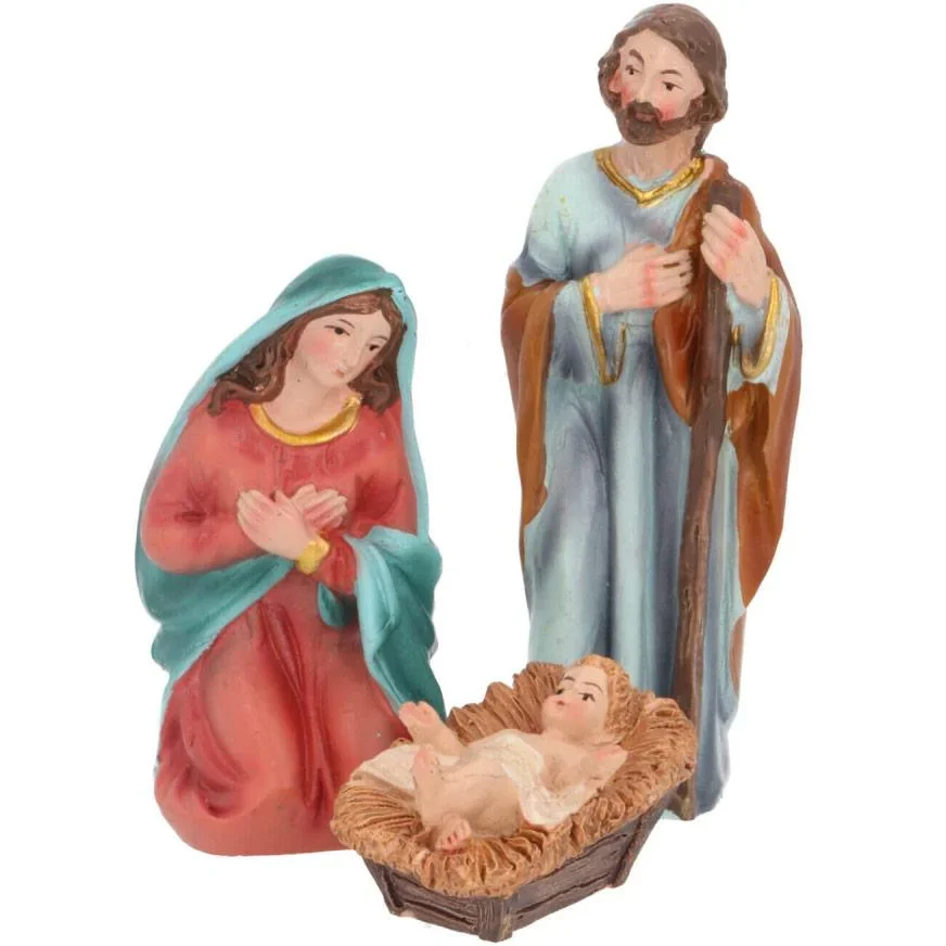 Krippenfiguren - Weihnachtsfiguren für die Krippe - Set mit 9 Stück - 1