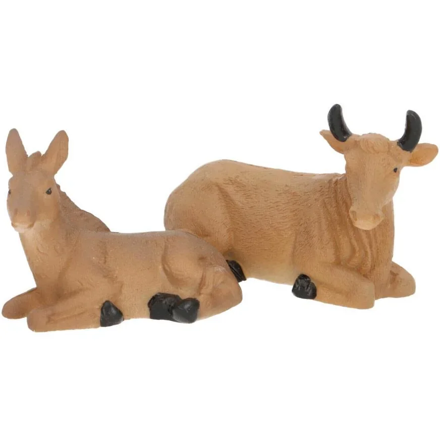 Krippenfiguren - Weihnachtsfiguren für die Krippe - Set mit 9 Stück - 2