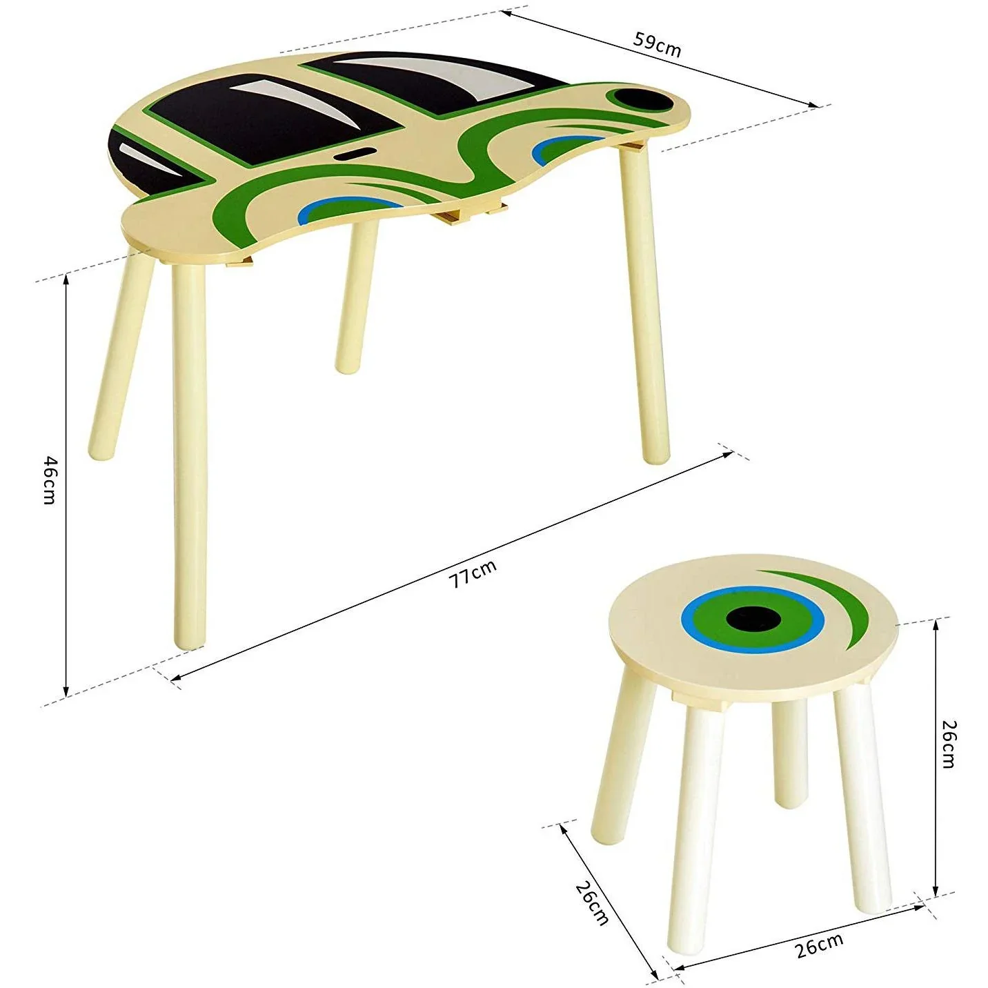 Kindersitzgruppe im Auto-Design - 2