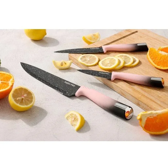 Küchenmesser-Set -mit Standard- 8-teilig - Rosa - 2