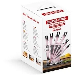 Küchenmesser-Set -mit Standard- 8-teilig - Rosa - 4