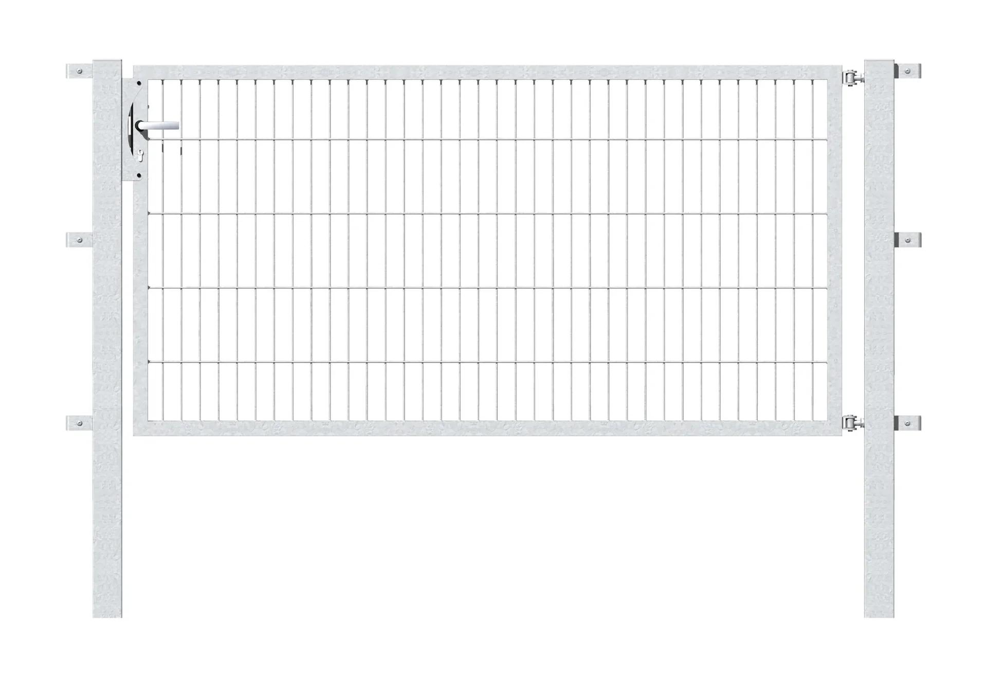 Einzeltor Flexo mit Zubehör, feuerverzinkt/ Breite 200 cm, Höhe 120 cm - 0