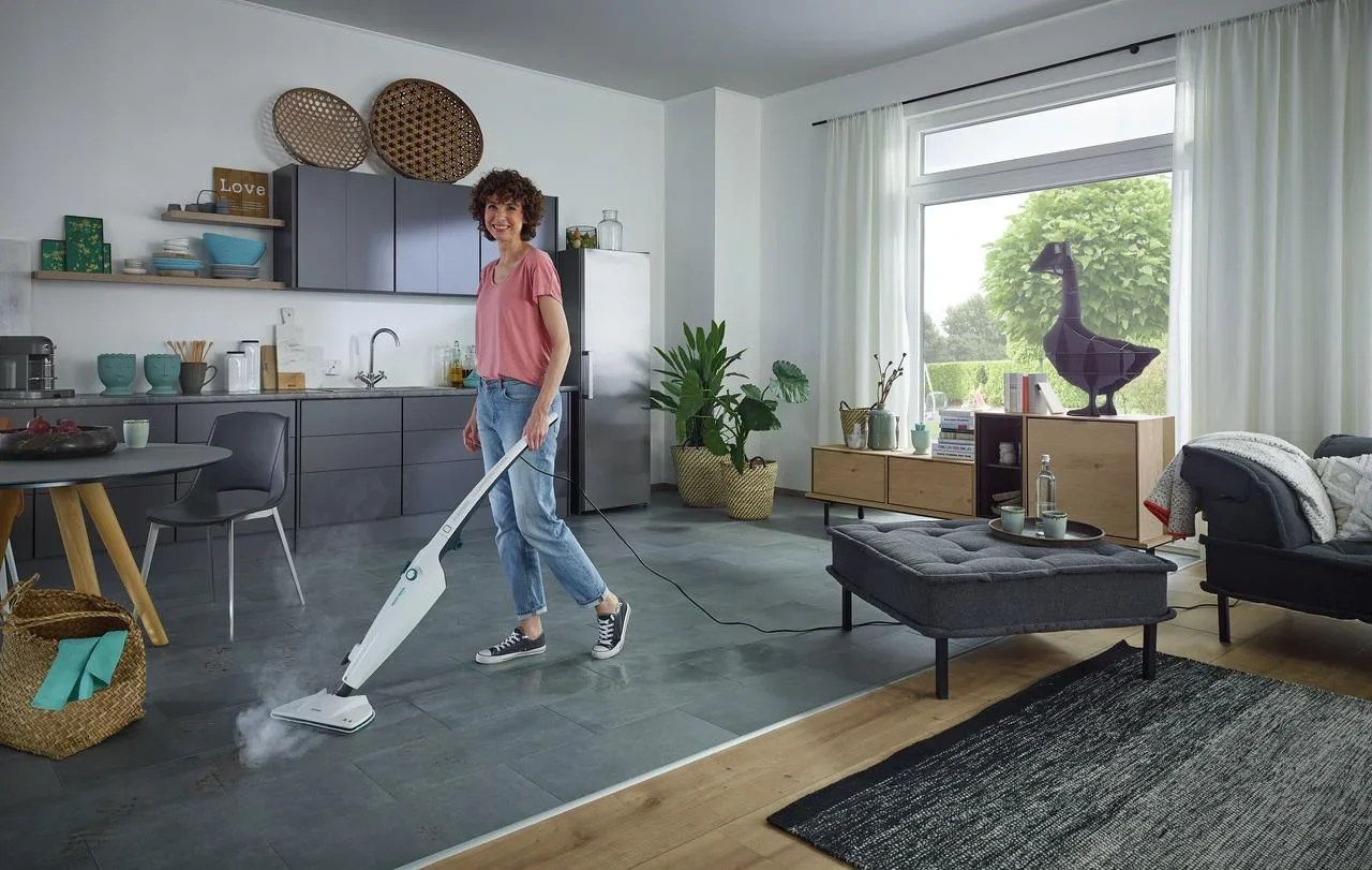 Dampfreiniger "CleanTenso Power", mit Bodentuch, 1300 Watt - 1