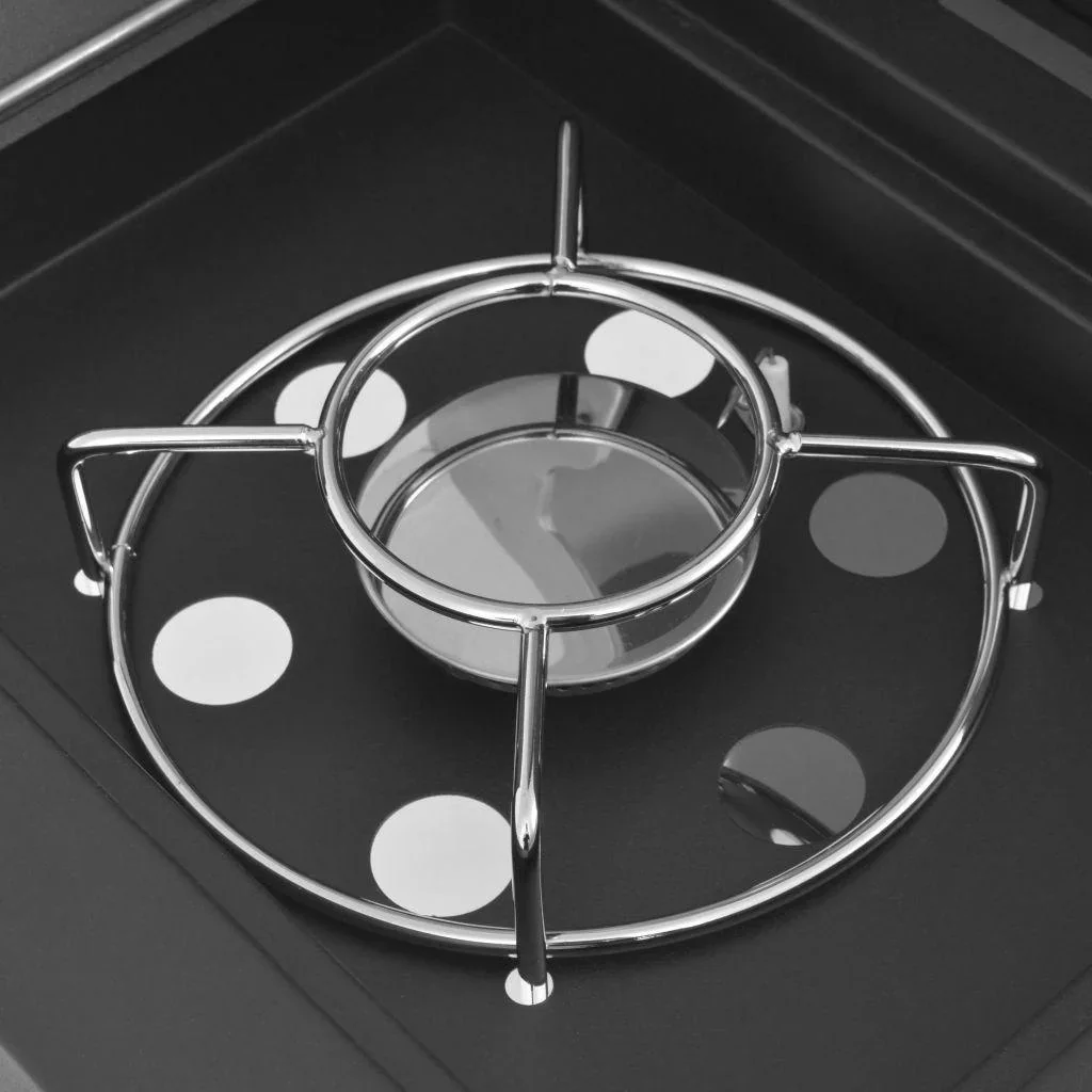 Gasgrill und Grill 4+1 Kochzone schwarz und silber - 0