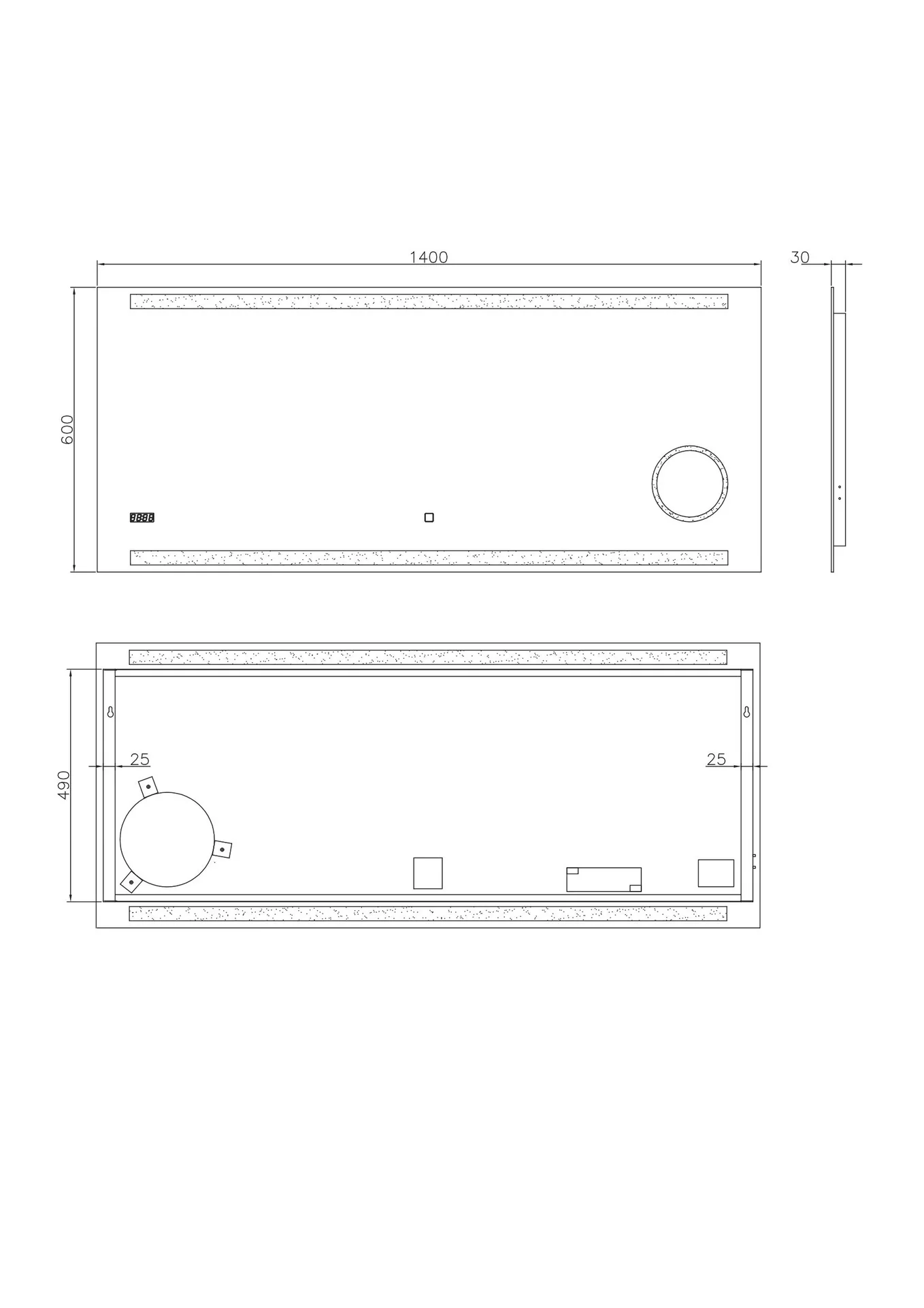 Badezimmerspiegel mit Beleuchtung, "King" - 140 x 60 cm - Lichtfarbe neutralweiß - Beleuchteter Kosmetikspiegel - 0