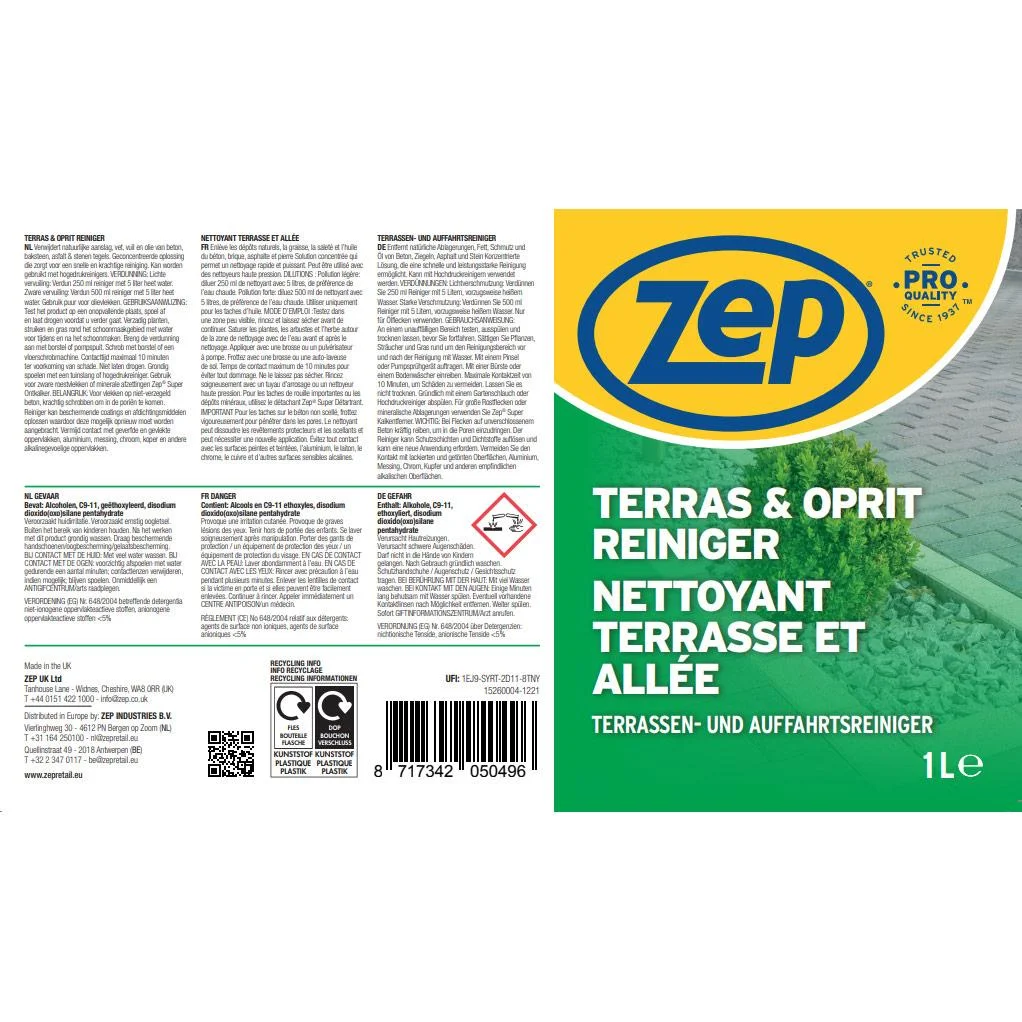 Terrassen- und Auffahrtsreiniger - 1L - 0