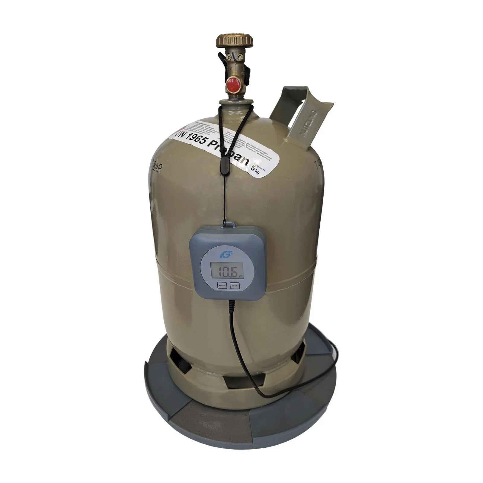 Gasflaschen-Waage, digital für Propangasflaschen von 5 bis 11 kg - 1