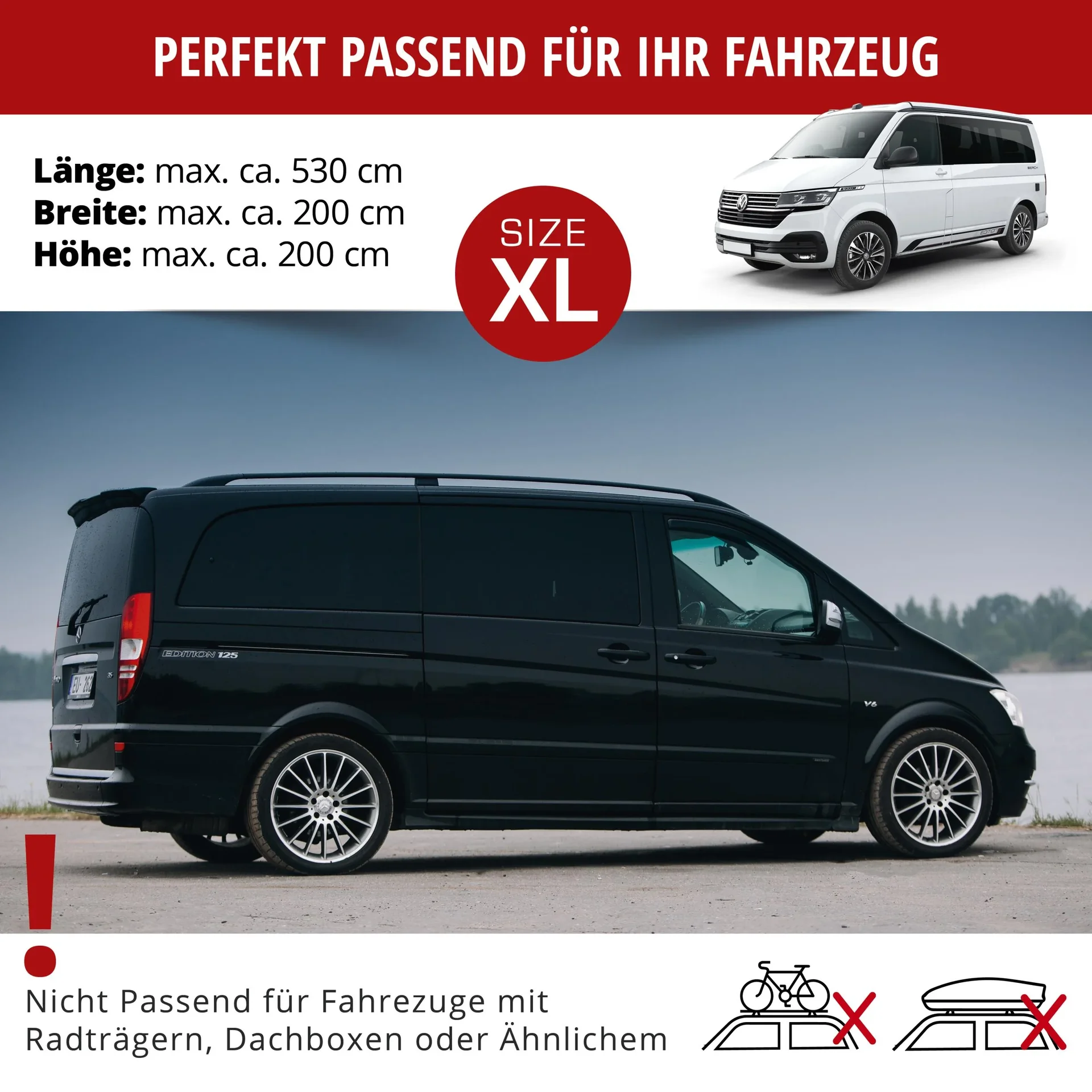 Bus Hagelschutzplane Perma Protect, Transporter-Hagelschutzgarage Größe XL - 1
