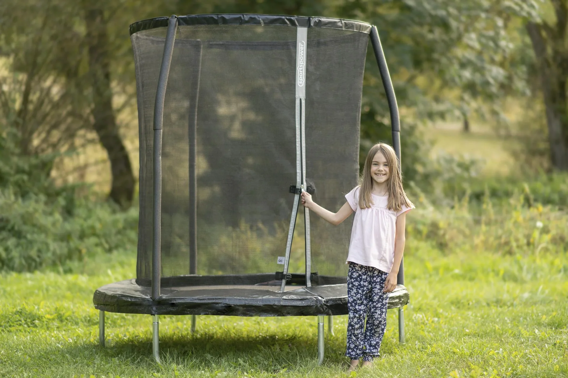 Trampolin Ø244 cm schwarz - 5