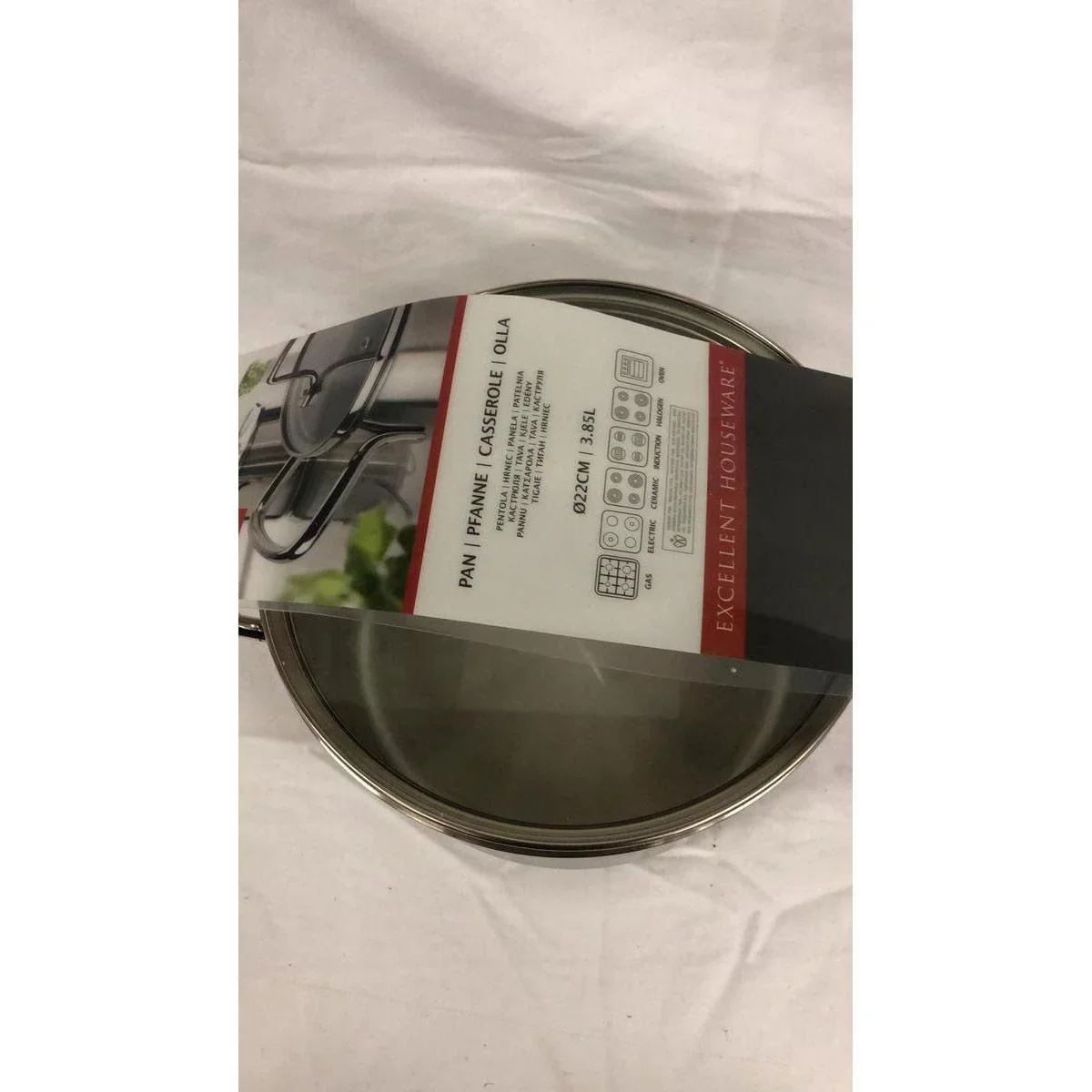 Kochtopf mit Glasdeckel - 22 cm Durchmesser - 0