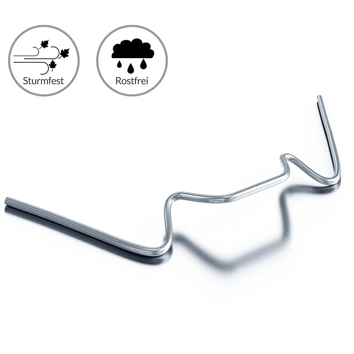 Gewächshaus, Treibhaus Erdnägel Satz von 100, Edelstahl - 3