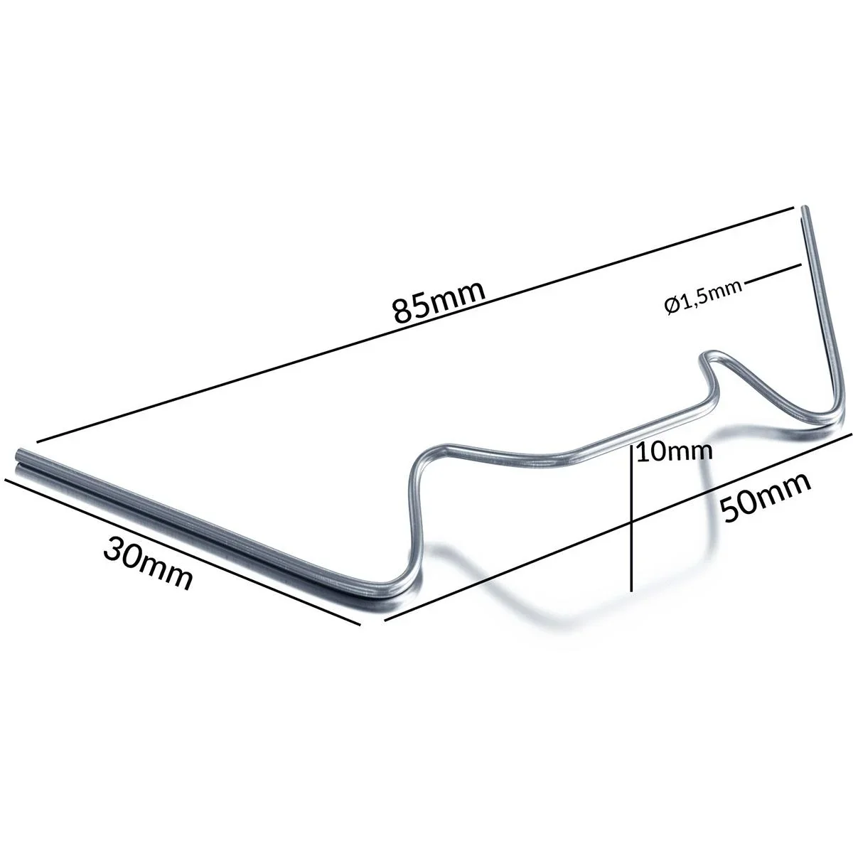 Gewächshaus, Treibhaus Erdnägel Satz von 100, Edelstahl - 5