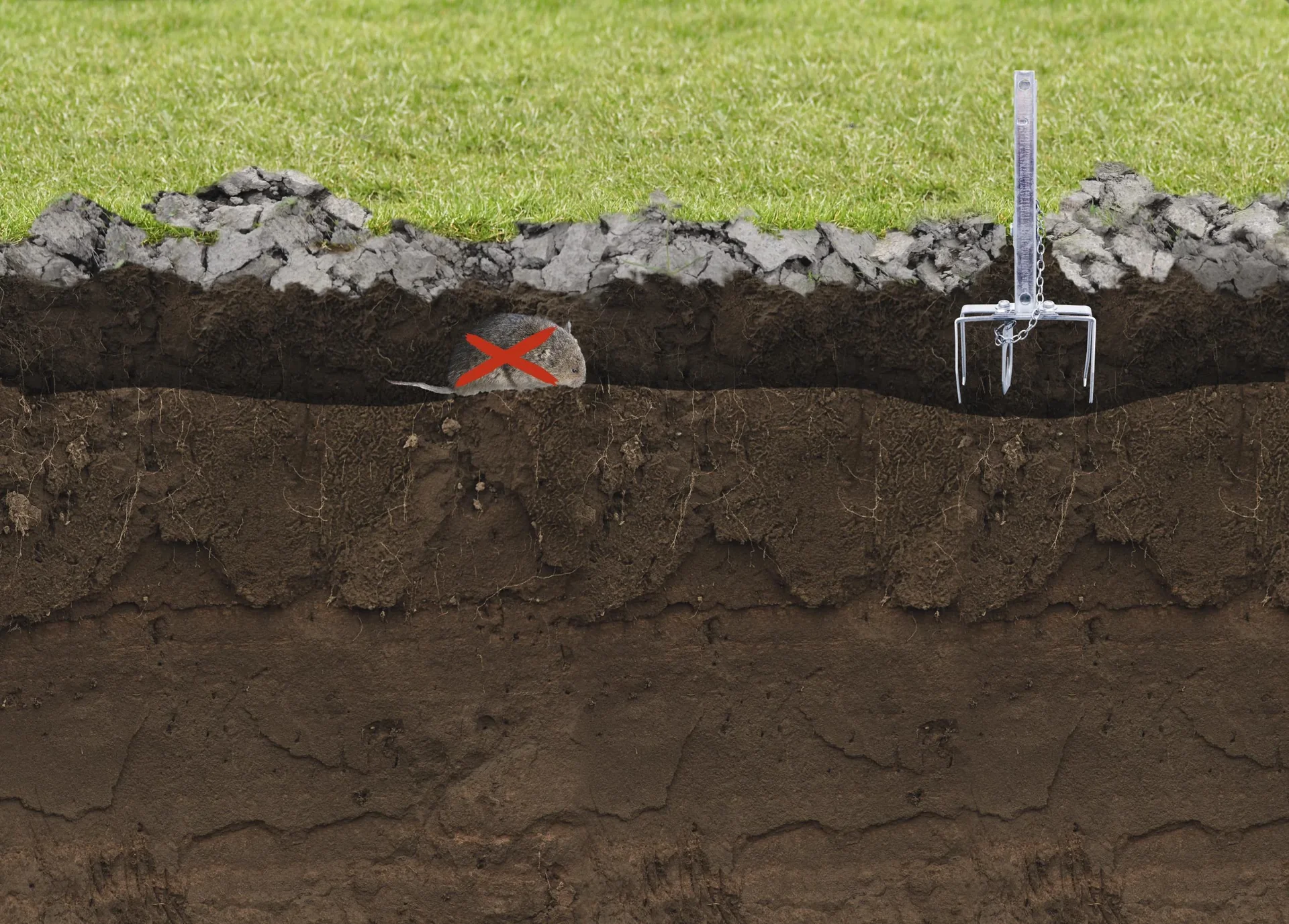 Wühlmaus-Zangenfalle - 2