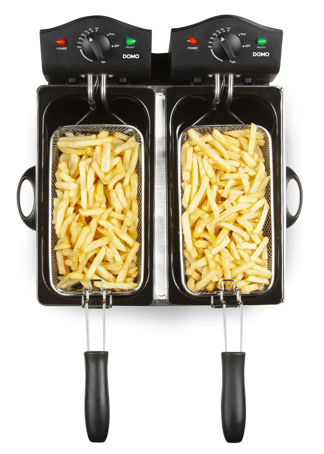 Doppel-Fritteuse Edelstahl, 2 x 3 Liter - 4