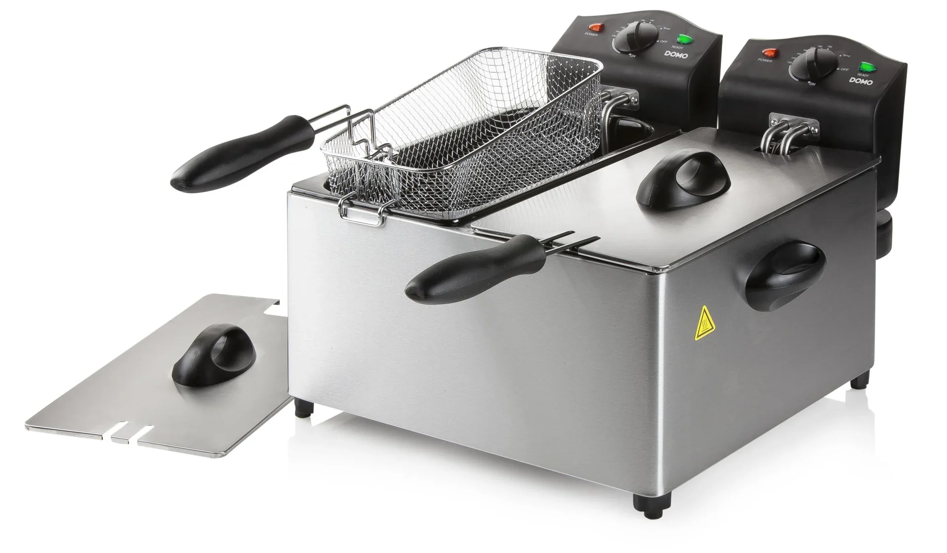 Doppel-Fritteuse Edelstahl, 2 x 3 Liter - 6