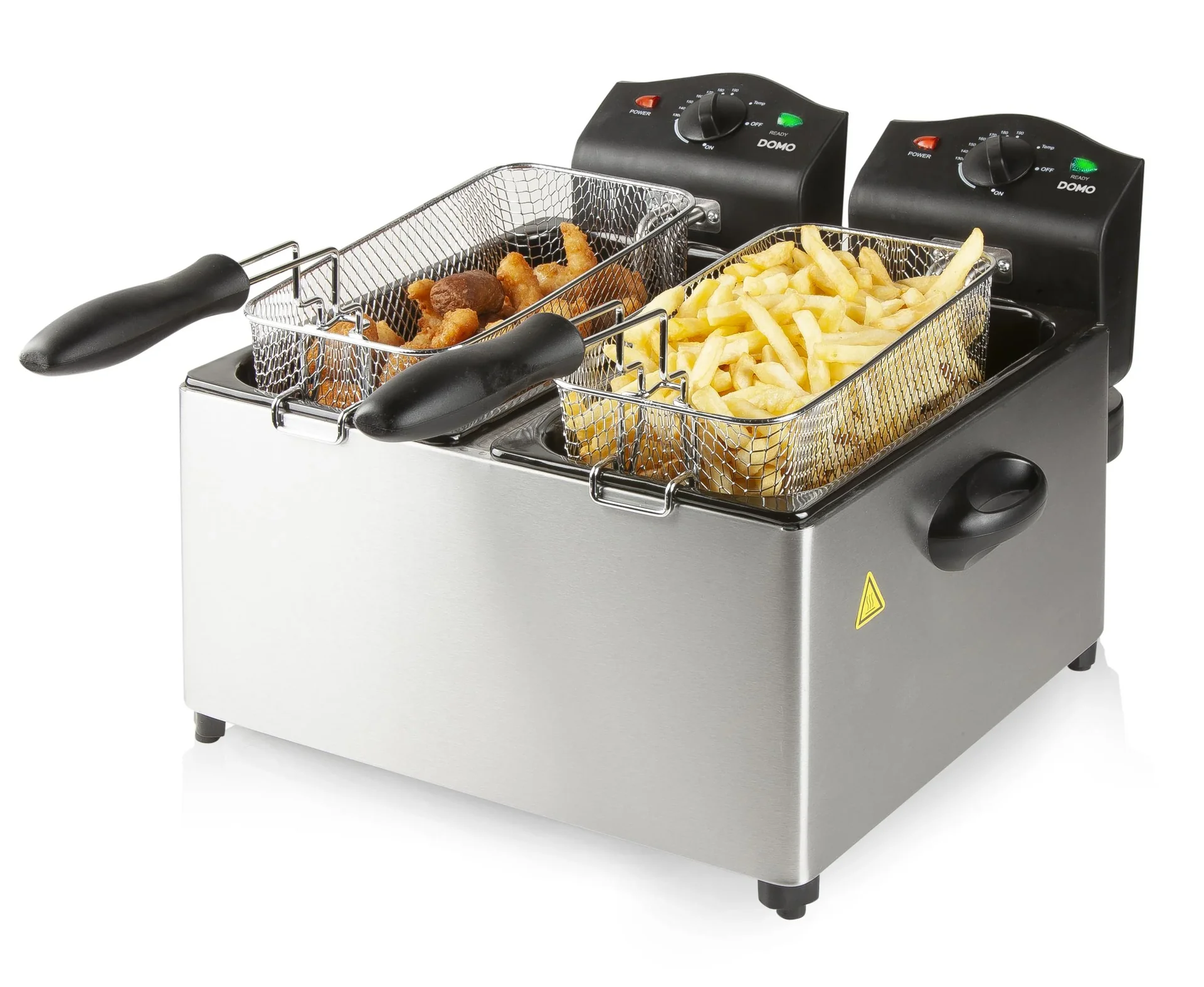 Doppel-Fritteuse Edelstahl, 2 x 3 Liter - 8
