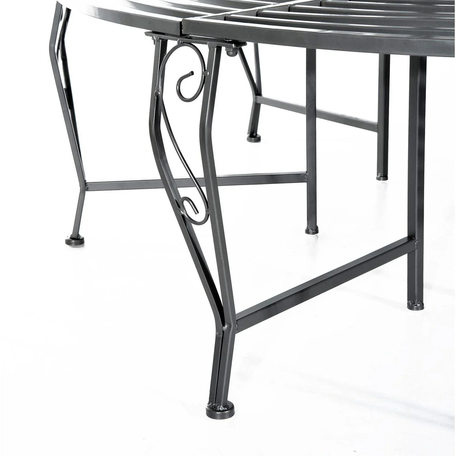 Baumbank Rundbank 360° Metall Ø160cm - 5
