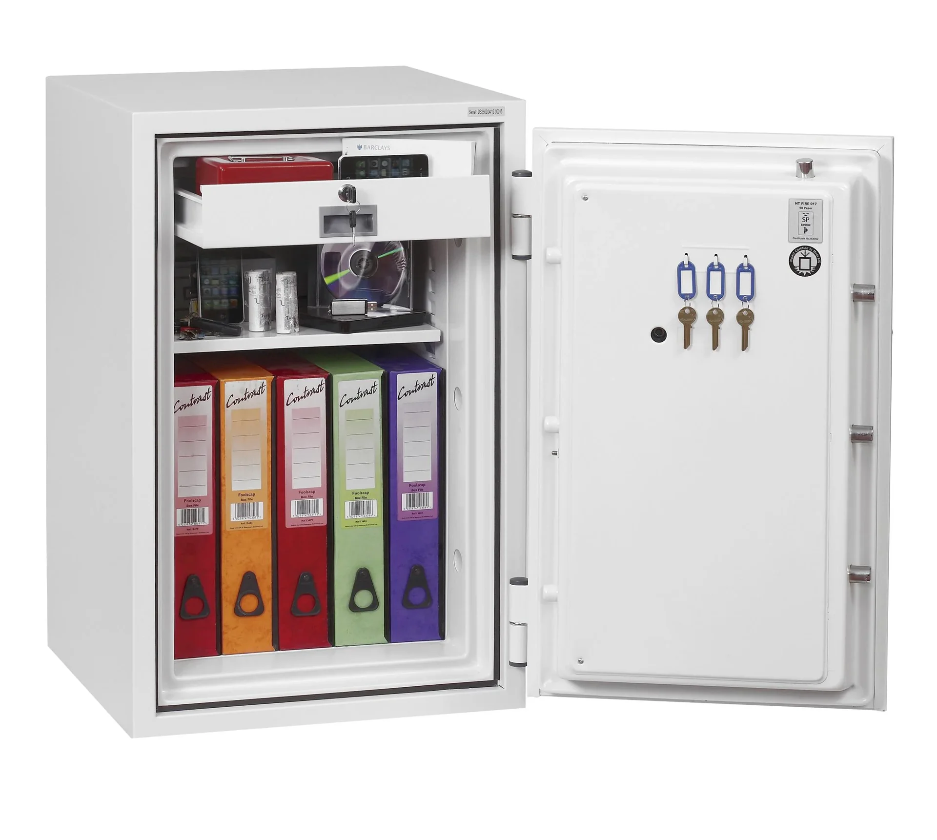 Feuerschutztresor Fire Fighter Größe 2 mit Schlüsselschloss - 3